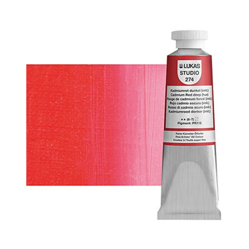 Cadmium Red Deep Hue Lukas Studio Oil Paint 37ml