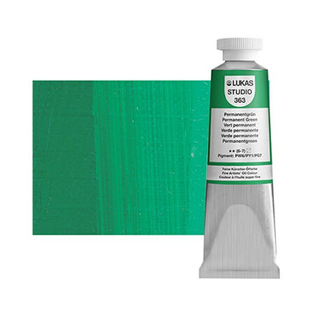 Permanent Green Lukas Studio Oil Paint 37ml