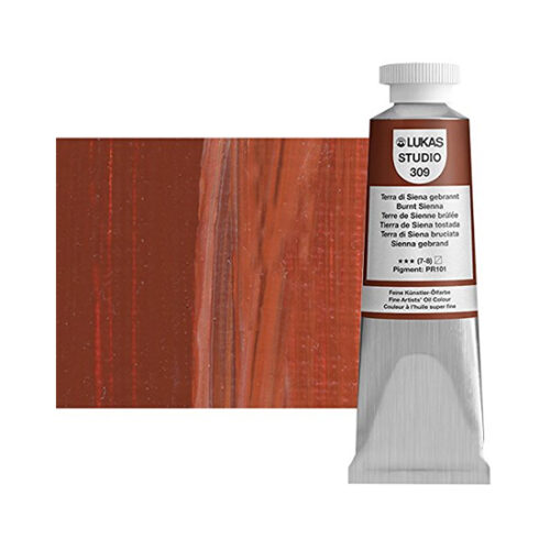 Burnt Sienna Lukas Studio Oil Paint 37ml