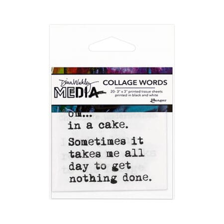 Dina Wakley Media Collage Paper: Word Pack 3
