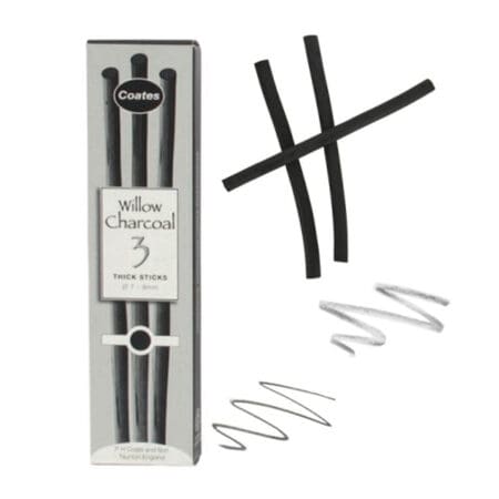 Coates Willow Charcoal Thick Sticks