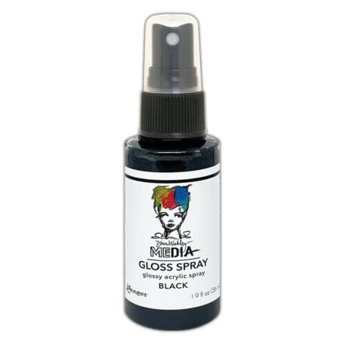Black Dina Wakley Gloss Spray