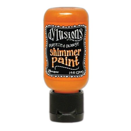 Squeezed Orange Dylusions Shimmer Paint 1oz