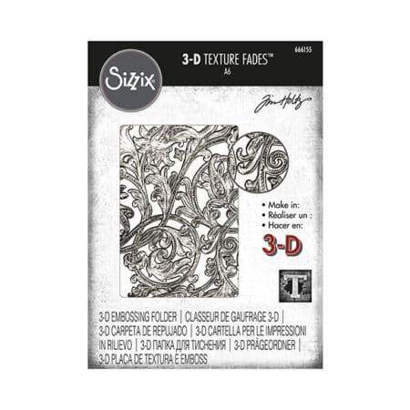 Entangled by Tim Holtz 3D Sizzix Texture Fade