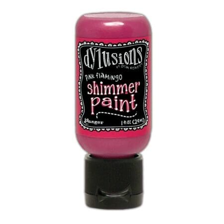 Pink Flamingo Dylusions Shimmer Paint 1oz