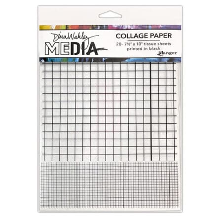 Dina Wakley Media Collage Paper: Grids