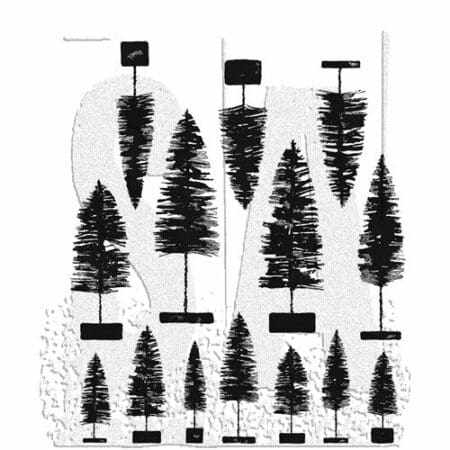 Bottlebrush Trees Tim Holtz Stamp Set