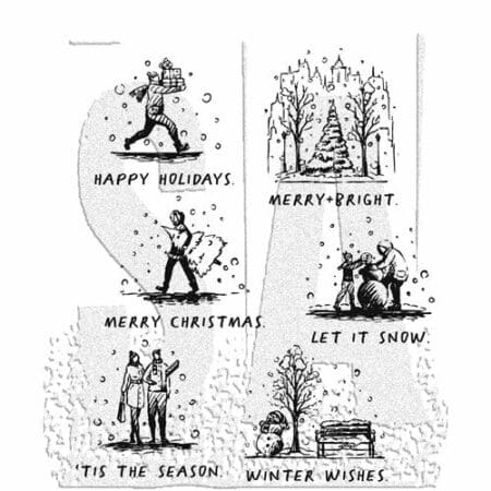 Holiday Sketchbook Tim Holtz Stamp Set