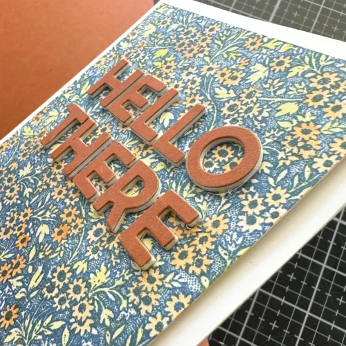 Tiny Prints Tim Holtz Stamp Set Card Project