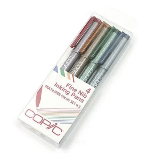 Mixed Colours Copic Multiliner Set in packaging angled view