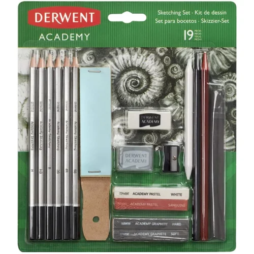 Derwent Academy Sketching Set 19 Pieces