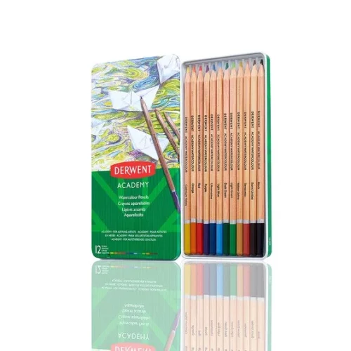 Set of 12 Derwent Academy Watercolour Pencils