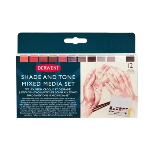 Derwent Shade & Tone Watercolour Paint Pan Set in Box