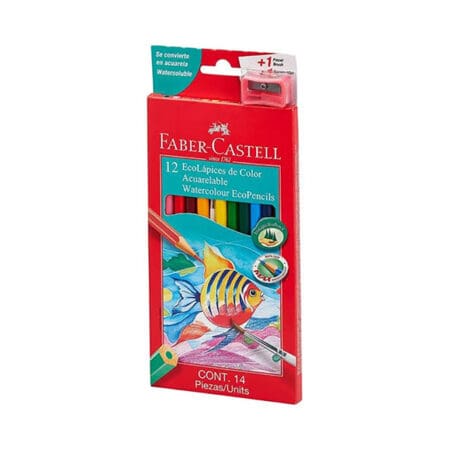Set of 12 Faber Castell Watercolour EcoPencils