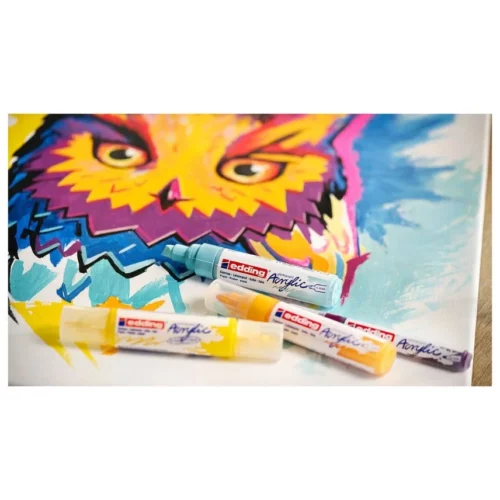 Edding Acrylic Marker Double Liner Set Painting using markers