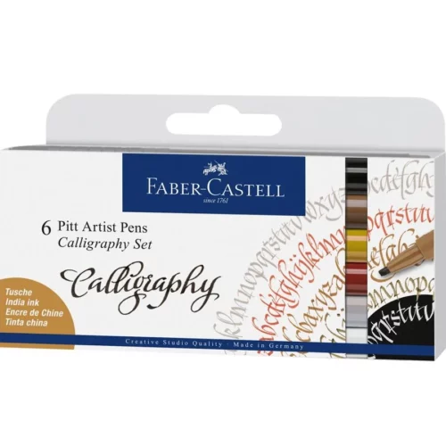 Faber Castell Pitt Artist Pen Calligraphy Set Boxed