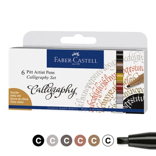 Faber Castell Pitt Artist Pen Calligraphy Set Box Set