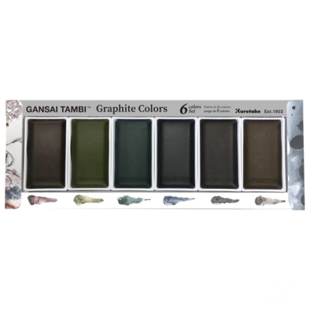 Kuretake Graphite Gansai Tambi Metallic Watercolour Colour Set