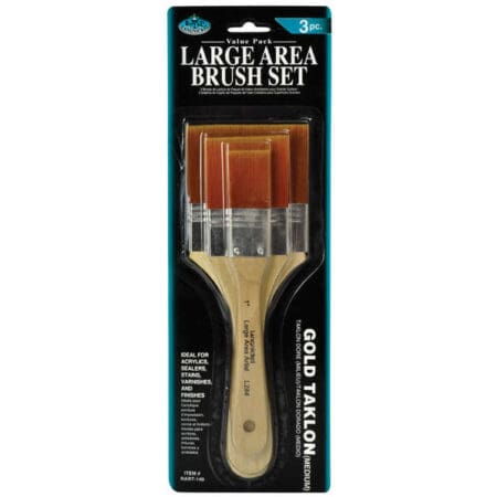 Royal & Langnickel Large Area Brush Set Golden Taklon