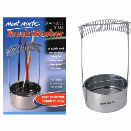 Mont Marte Brush Washer Stainless Steel Main Image