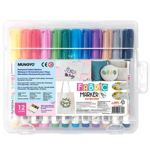 Mungyo Fabric Marker Set in case