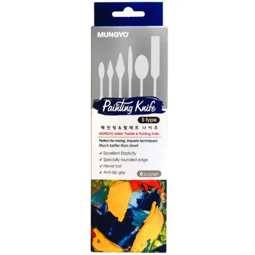 Mungyo Painting Palette Knife Set Small in packaging