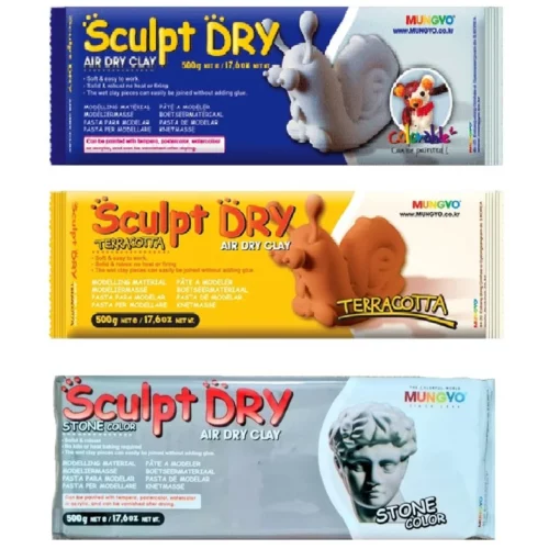 Mungyo Sculpt Dry Air Dry Clay 1kg All Colours Available