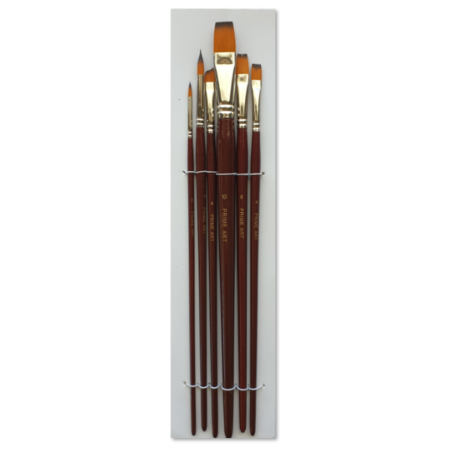 Prime Art Golden Brown Synthetic 101 Brush Set B