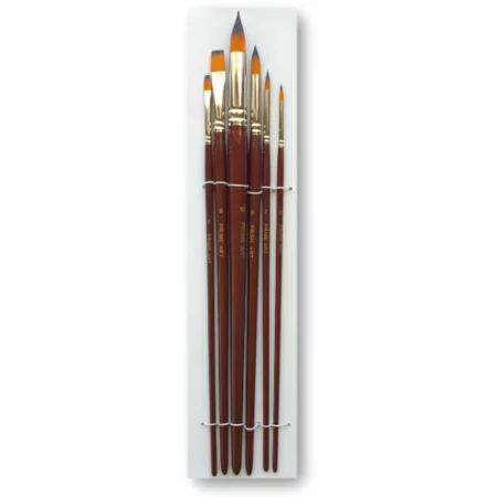 Prime Art Golden Brown Synthetic 101 Brush Set A