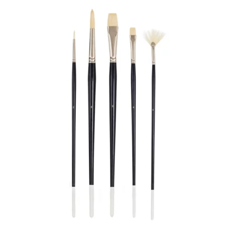Prime Art Artist Bristle Brush Set 5 Pieces
