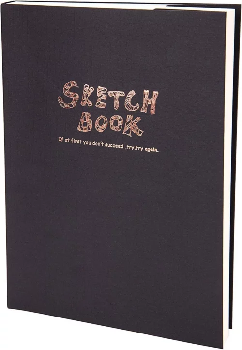 Potentate Sketch Book Black Cover Angled View