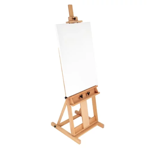 Prime Art Carolina H Frame Studio Easel - Large with canvas