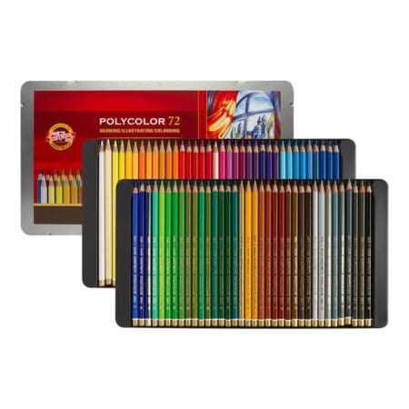 Set of 72 Koi-i-Noor Polycolor Pencils