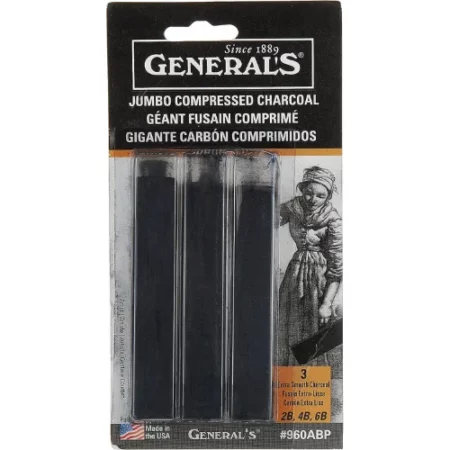 General Pencil Co. Jumbo Compressed Charcoal