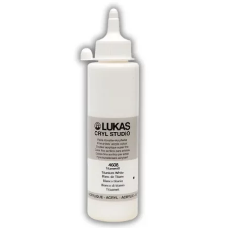 Lukas Cryl Liquid Acrylic - Silver, 250ml Bottle