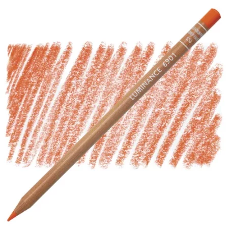dark-cadmium-orange-caran-dache-luminance-6901-colour-pencil