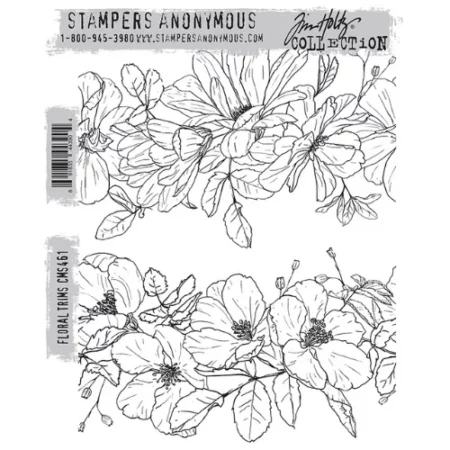 Floral Trims Tim Holtz Stamp Set