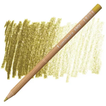green-ochre-caran-dache-luminance-6901-colour-pencil