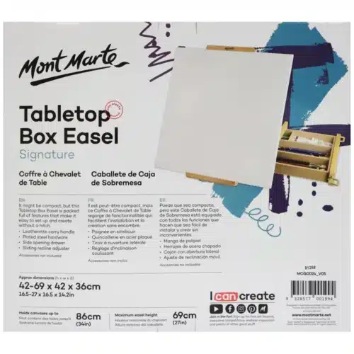 Mont Marte Signature Tabletop Box Easel