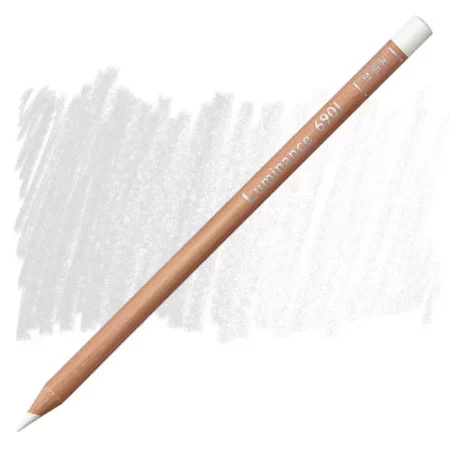 white-caran-dache-luminance-6901-colour-pencil