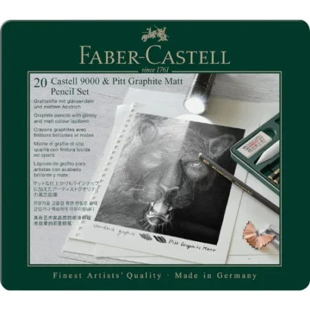 faber-castell-pitt-graphite-matt-and-castell-9000-set