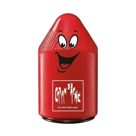 caran-dache-double-hole-plastic-sharpener-red