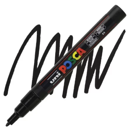 black-posca-marker-fine-tip-3m