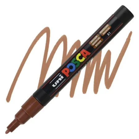 brown-posca-marker-fine-tip-3m