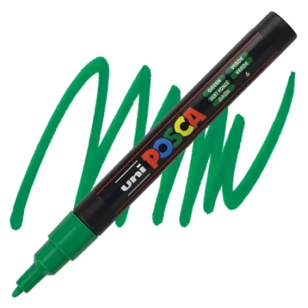 green-posca-marker-fine-tip-3m
