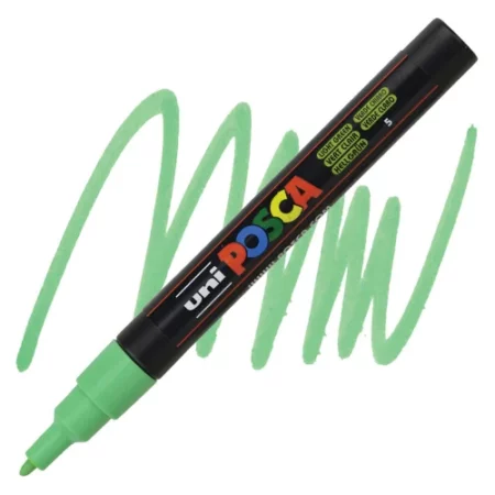 light-green-posca-marker-fine-tip-3m