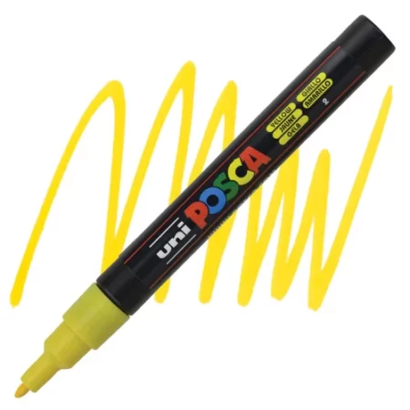 yellow-posca-marker-fine-tip-3m