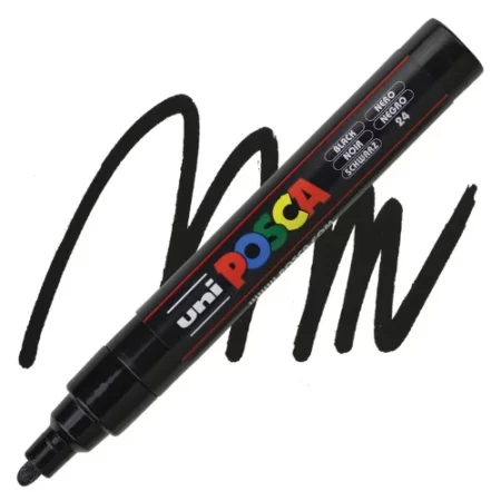 black-posca-marker-medium-tip-5m