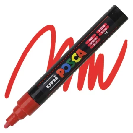 red-posca-marker-medium-tip-5m