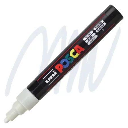 white-posca-marker-medium-tip-5m